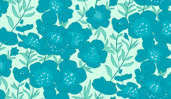 Download Blue Floral - Premium Resources