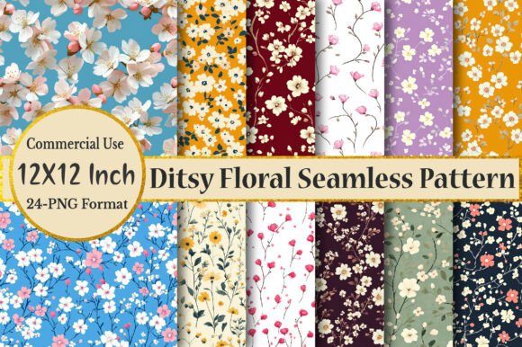 Download Ditsy Floral Seamless Pattern - Premium Resources