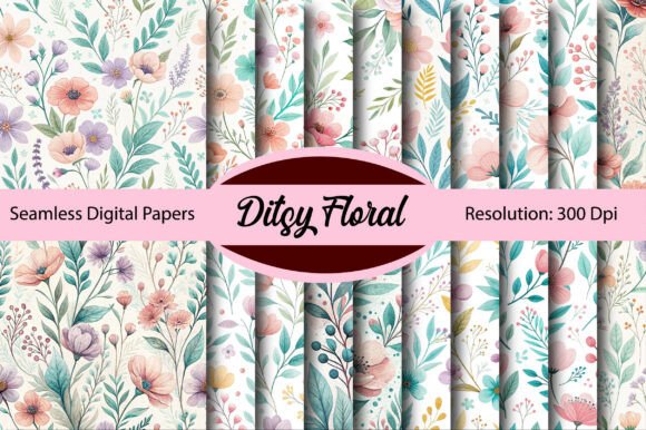 Download Ditsy Floral Seamless Digital Paper - Premium Resources
