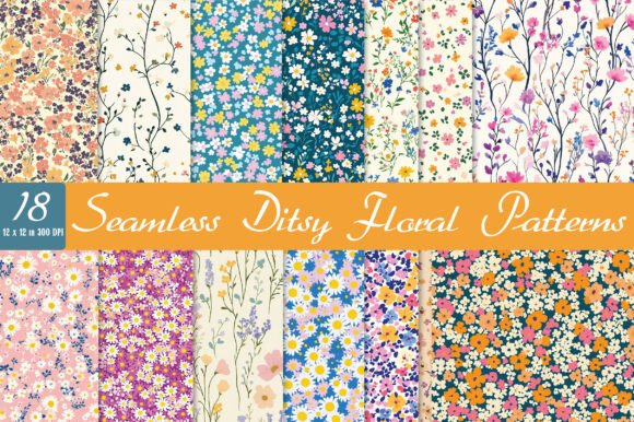 Download Seamless Ditsy Floral Patterns - Premium Resources