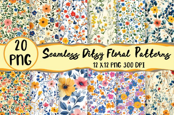 Download Seamless Ditsy Floral Patterns - Premium Resources