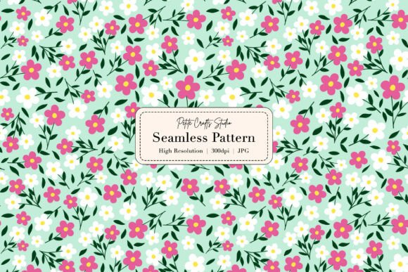 Download Hawaiian Ditsy Floral Seamless Pattern - Premium Bundle