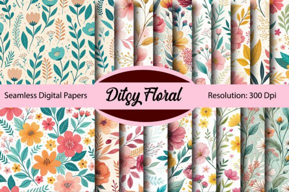 Download Ditsy Floral Seamless Digital Paper - Premium Resources